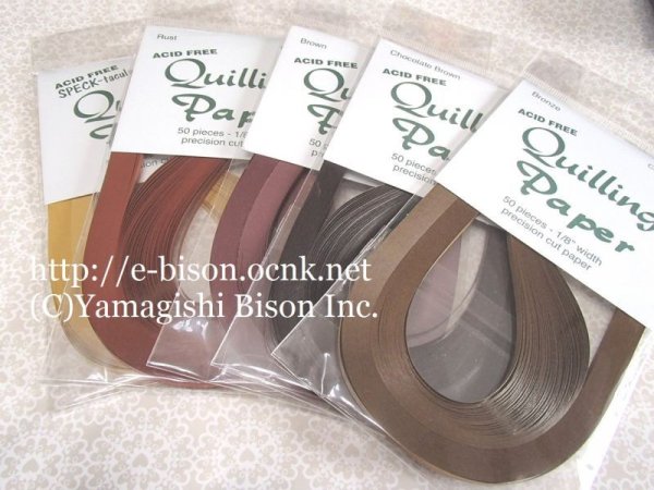 画像2: ＬＣ単色　ChocolateBrown 1/8" 50枚入り (2)