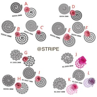 カッティングダイ 窓5種 - ペーパークイリングＳＴＲＩＰＥ【通販】