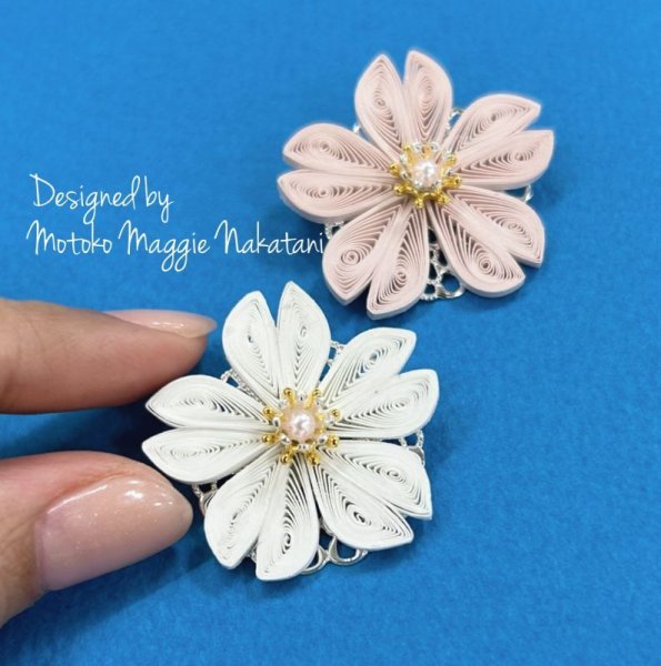 画像3: ●チャリティ桜ブローチキット(2個組)● (3)