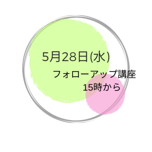 画像1: 5月28日(水曜） 午後フォローアップ講座 (1)